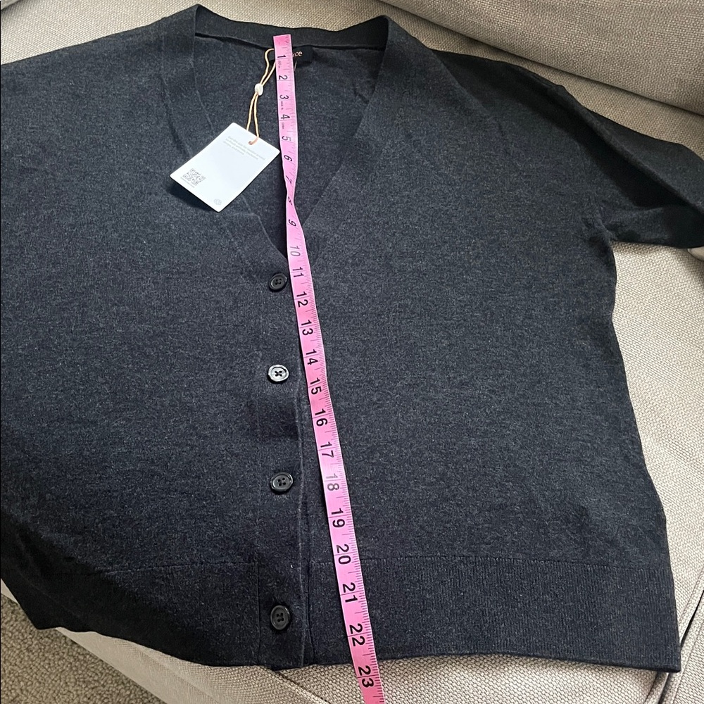 Quince lightweight cotton cashmere cardigan - Picture 5 of 10